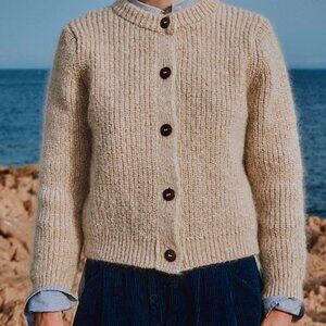 Lenver's Charlotte Cardigan Beige Small